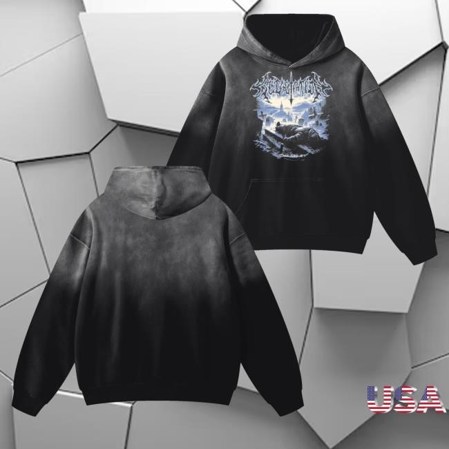 Official Retaliation Project Merch Departure Hooded Sweatshirt Black & Blue - Best Tee Store