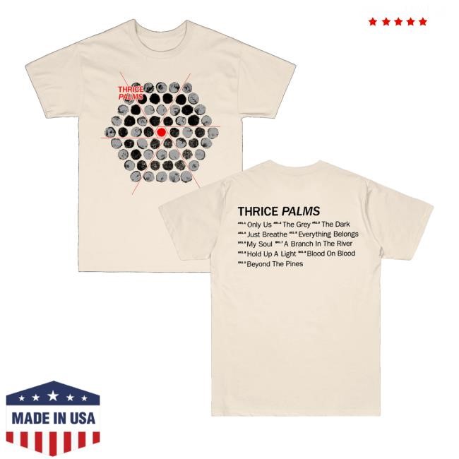 Thrice Merch Store Thrice Palms Album Hooded Sweatshirt - Best Tee Store