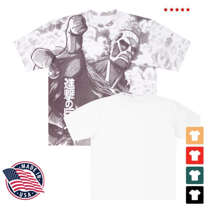 Hypland Merch Shop Store Official Aot Colossal Titan Aop Sweatshirt - Best Tee Store