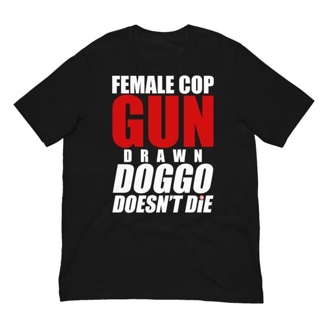 Podawful Softwear Merch Female Cop Black T-Shirt - Best Tee Store