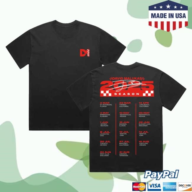 David Malukas Merch Malukas 2025 Tour Long Sleeve T Shirt - Best Tee Store