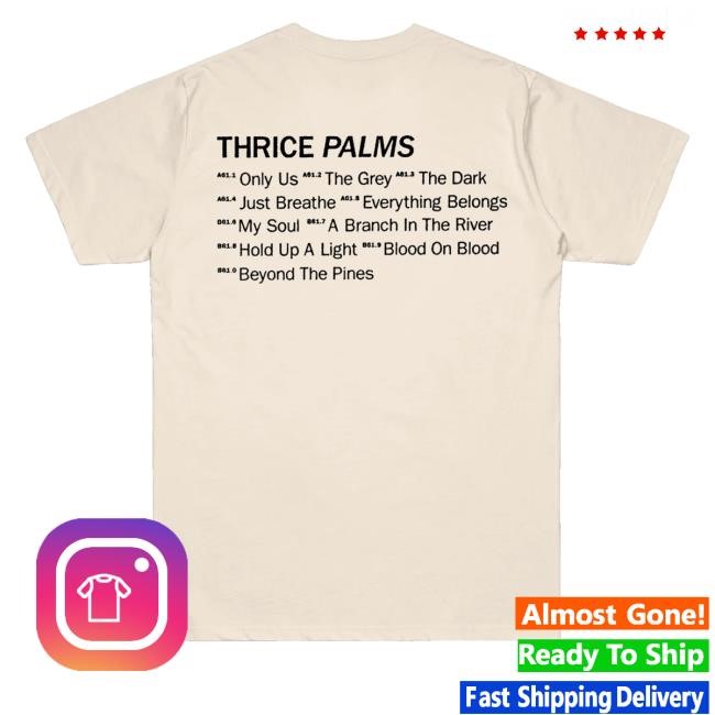 Thrice Merch Store Thrice Palms Album Hooded Sweatshirt - Best Tee Store