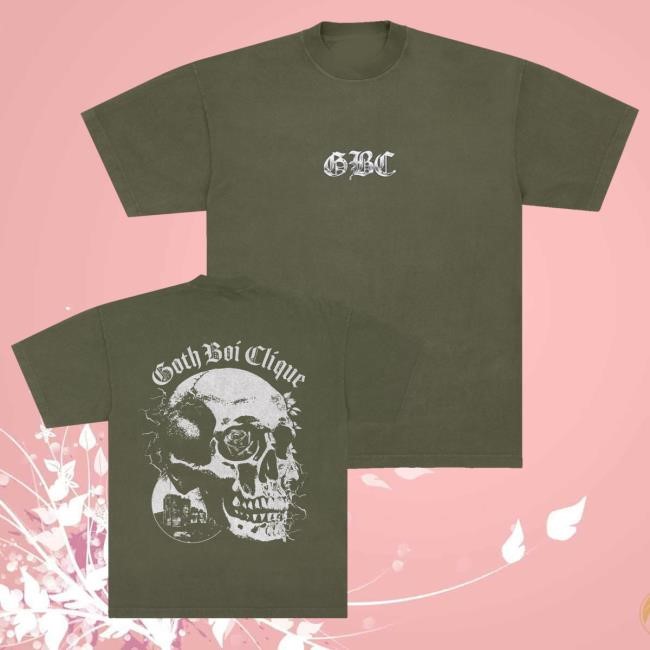 Official Gbc Rose Skull Long Sleeve T Shirt - Best Tee Store