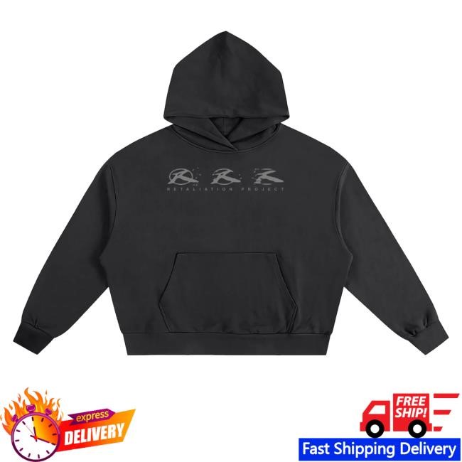 Official Retaliation Project Merch Shattered Hoodie Black - Best Tee Store
