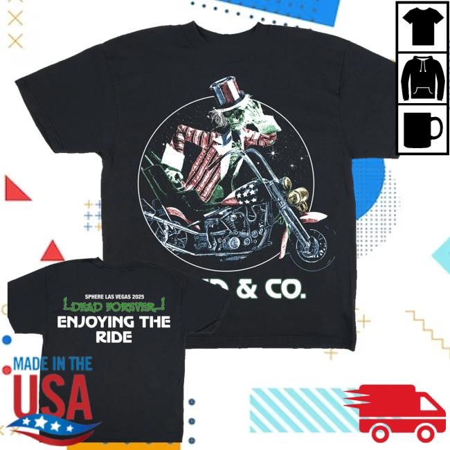 Official Dead & Company Shop Merch Store Enjoying The Ride Sphere 2025 New Shirt - Best Tee Store