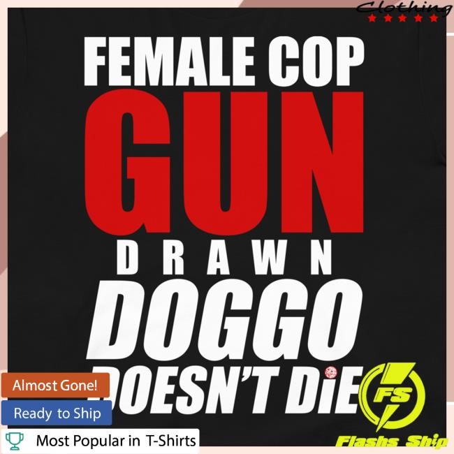 Podawful Softwear Merch Female Cop Black T-Shirt - Best Tee Store