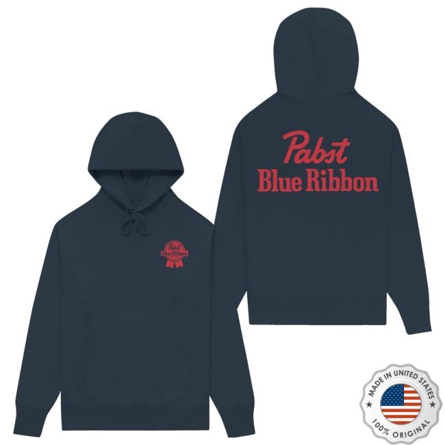 Pabst Blue Ribbon Merch Pabst Blue Ribbon Navy Shirt - Best Tee Store
