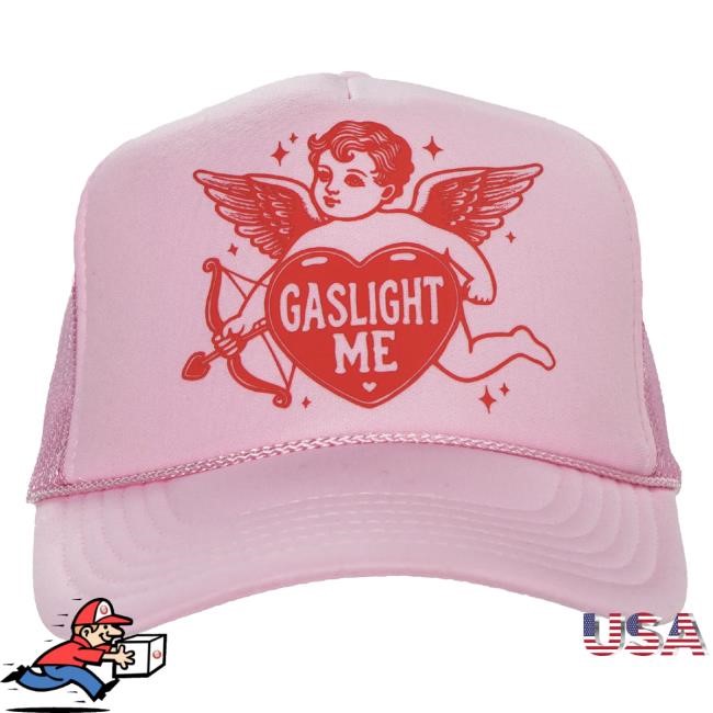 Dropouts Podcast Official Merch Gaslight Me Pink Baseball Cap - Best Tee Store