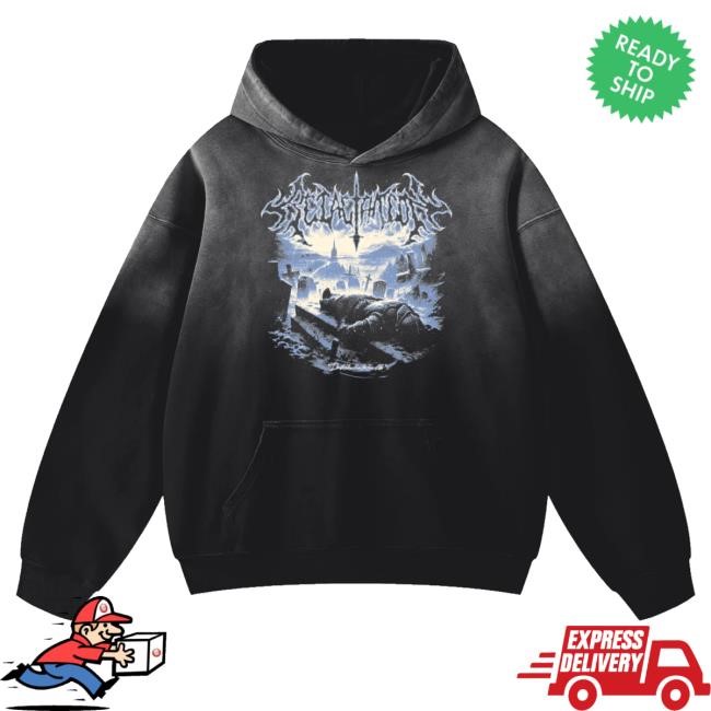 Official Retaliation Project Merch Departure Hooded Sweatshirt Black & Blue - Best Tee Store