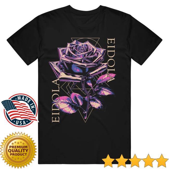 Official Eidola Merch Rose Black Shirt - Best Tee Store