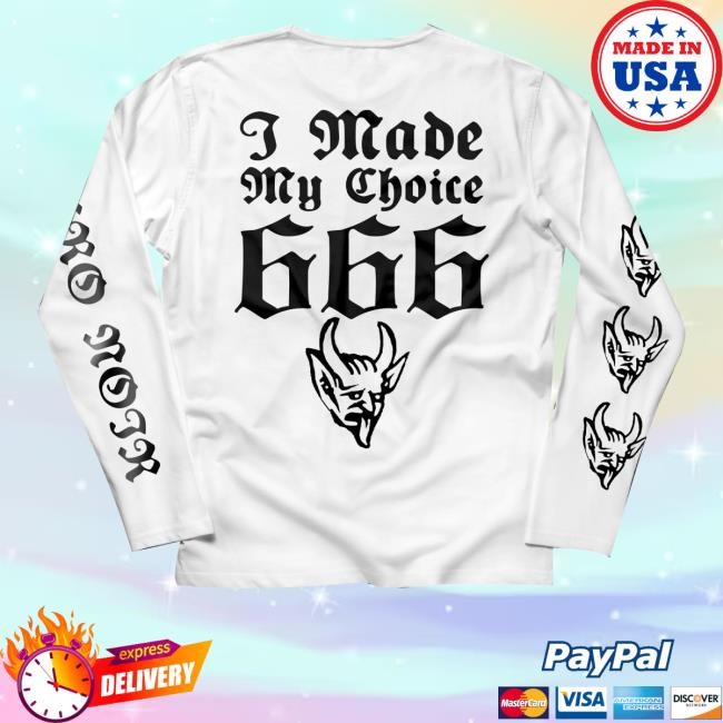 Official Behemoth Shop Merch Store Neronoir I Made My Choice White Sweatshirt - Best Tee Store