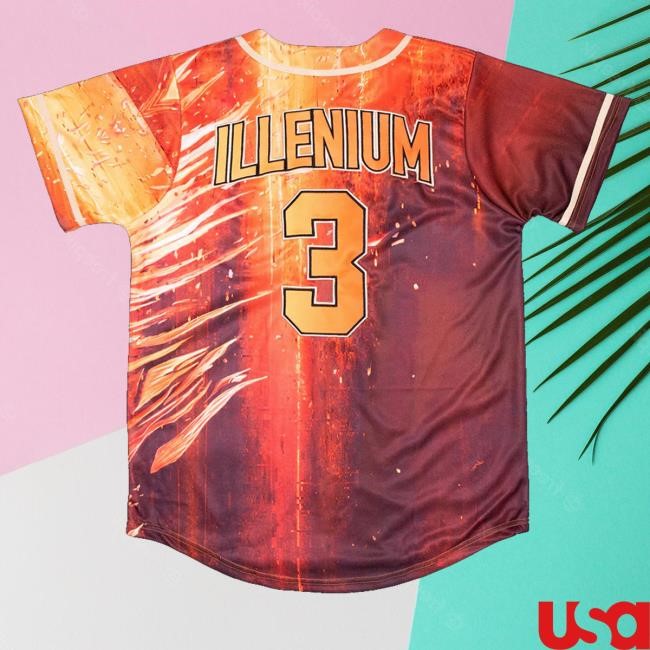 Illenium Merch Fallen Embers Baseball Jersey Zip Hoodie - Best Tee Store