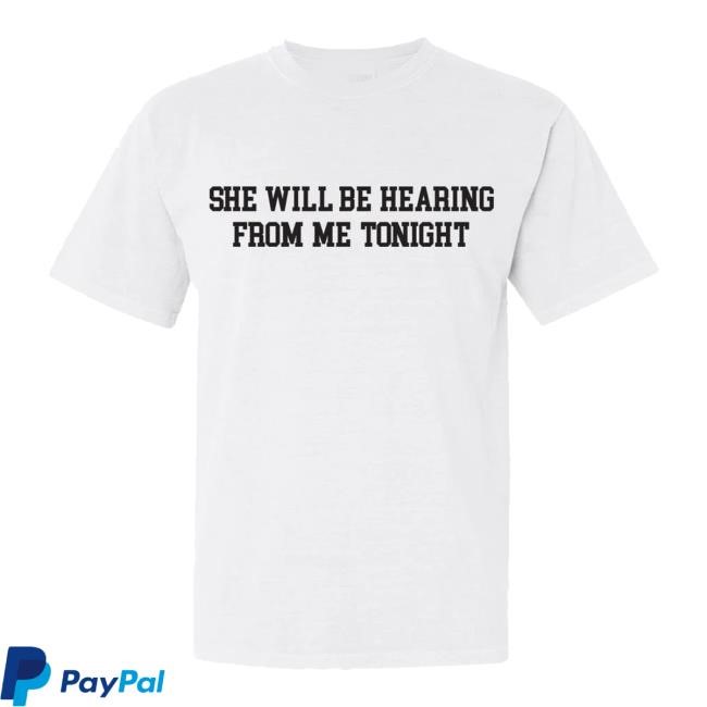 Official David Archuleta Shop Merch Store She Will Be Hearing From Me Tonight Tee - Best Tee Store
