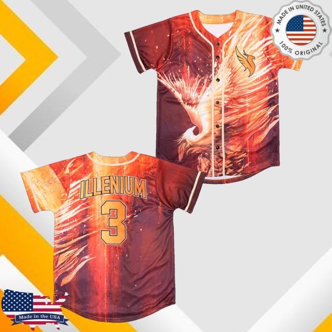 Illenium Merch Fallen Embers Baseball Jersey Zip Hoodie - Best Tee Store