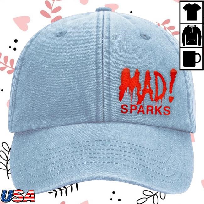 Trending Sparks Merch Mad Denim Hat Light Blue - Best Tee Store