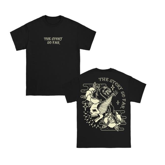 Pure Noise Merch Store Shop The Story So Far Skull Panther Black Tee Shirt - Best Tee Store