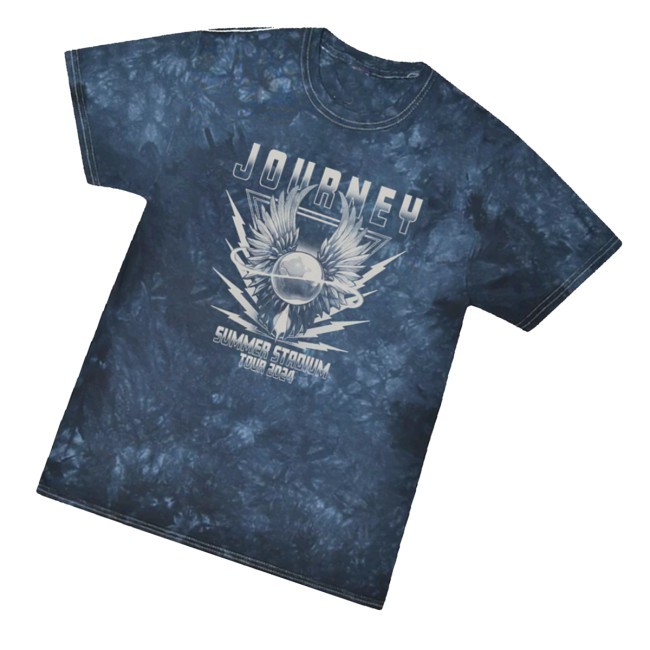 2024 Navy Mineral Wash Tie Dye Shirt, Hoodie, Sweatshirt Journey Music Merch Store