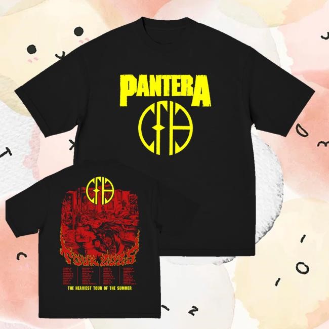 Official Pantera Cfh 2025 Tour Hoodie  Sweatshirt - Best Tee Store